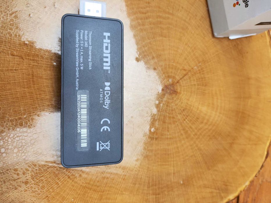 Thomson Streaming Stick 140M 4K 8 GB Android 14 Google TV Dolby Atmos IPTV Chromecast Miracast
