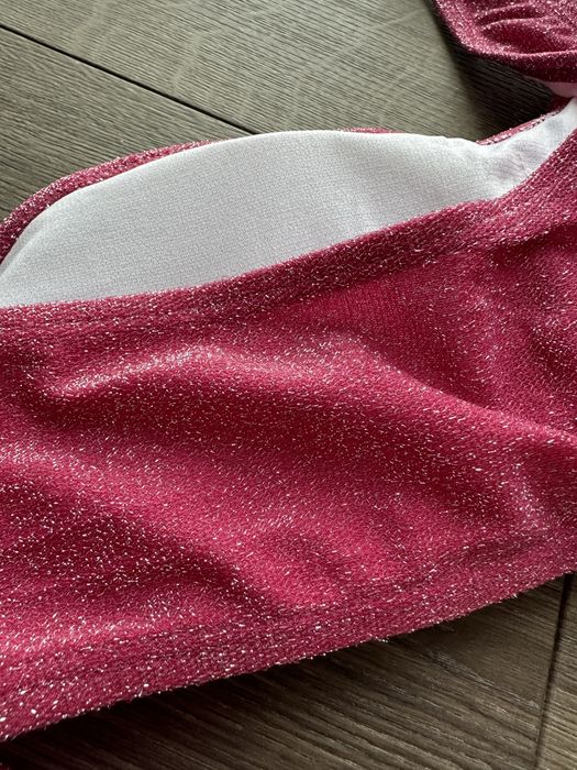 Купальник люрекс на одне плече