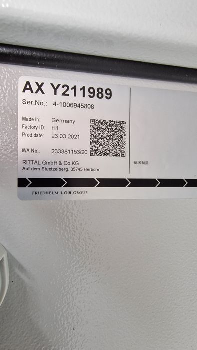 Szafa  sterownicza Rittal AX