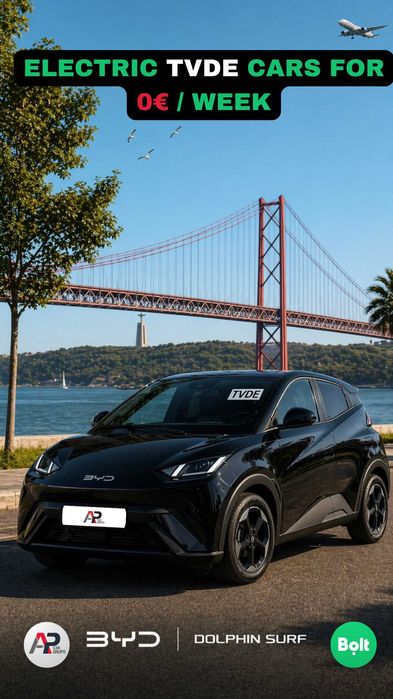 €0 TVDE Vehicle Rental | Bolt Vehicle 24/7 | No Commission | Lisbon