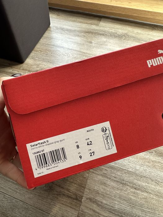Puma Solarflash II  кросівки пума чоловічі соларфреш білі  42 р
