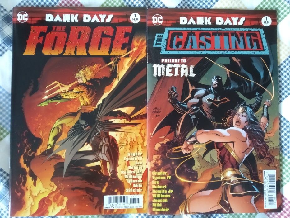 Coleções DC (Justice League, Hellblazer, Green Lantern, 100 Bullets)