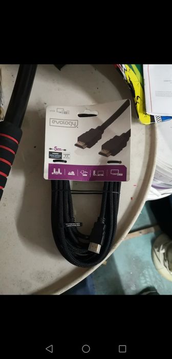 Cabo HDMI 5 metros, impecável.