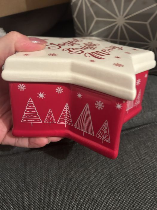 Ceramiczny pojemnik świąteczny pojemnik na pierniczki
