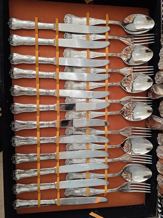 Komplet sztućców posrebrzanych VINTAGE – LBL Italy A800 EP ZING – 51 e