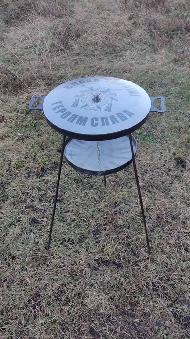 Сковородка 50см із диска борони на пікнік. Сковорода з кришкою та чохл