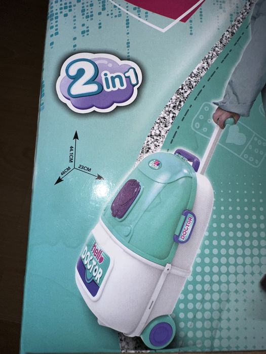 Набор доктора лiкаря 2в1 чемодан на колёсах