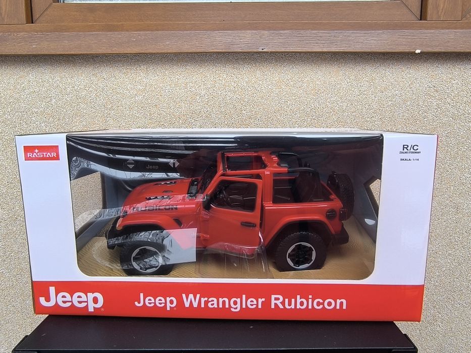 Samochód zdalnie sterowany Jeep Wrangler JL Rastar 1:14 Czerwony