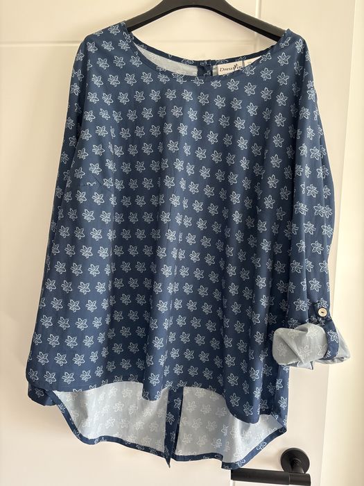 Elegancka bluzka koszula damska w dużym rozmiarze 48 XXXXL jak nowa