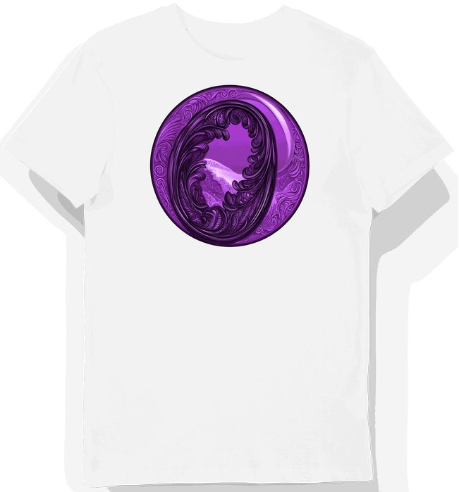 Koszulka męska biała z motywem fioletowej deski XXL