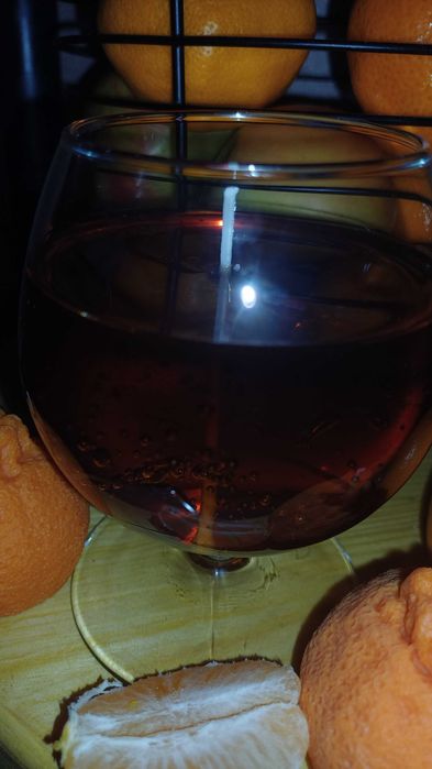 Свічка бокал "коньяк"