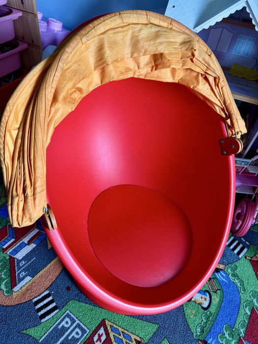 Ikea ps lomsk Fotel obrotowy dla dzieci czerwony pom