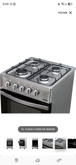 Fogão KUNFT KBGS9954 IX (55 L - Gás Butano - Propano - Inox)