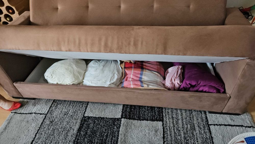 Sofa cama aveludado