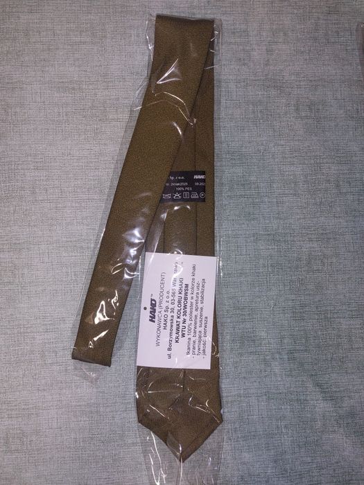 Krawat wojskowy koloru khaki WTU Nr 30/WOBWSM