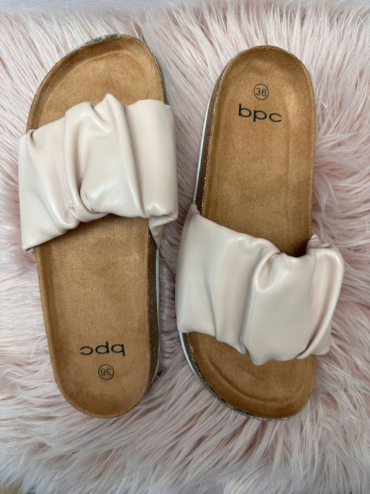 B.P.C klapki na korku różowe ^36