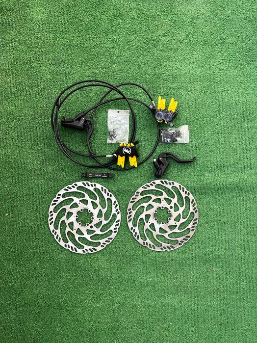 Hamulce Magura MT Thirty 4-Tłoki Komplet P i T + 2x Tarcze 203mm