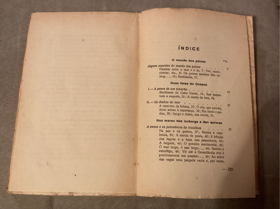 Livro “Fainas do Mar” de Frederico Cruz 1946. Raro.