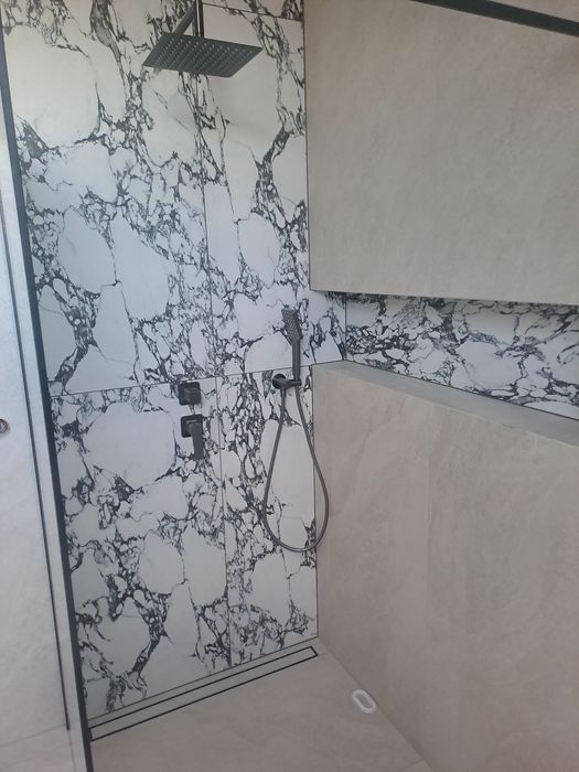 Gres marble white satynowa 120x60
