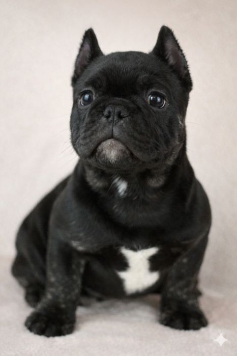 Американ булли экзотик. Чёрные щеночки. 2 месяца