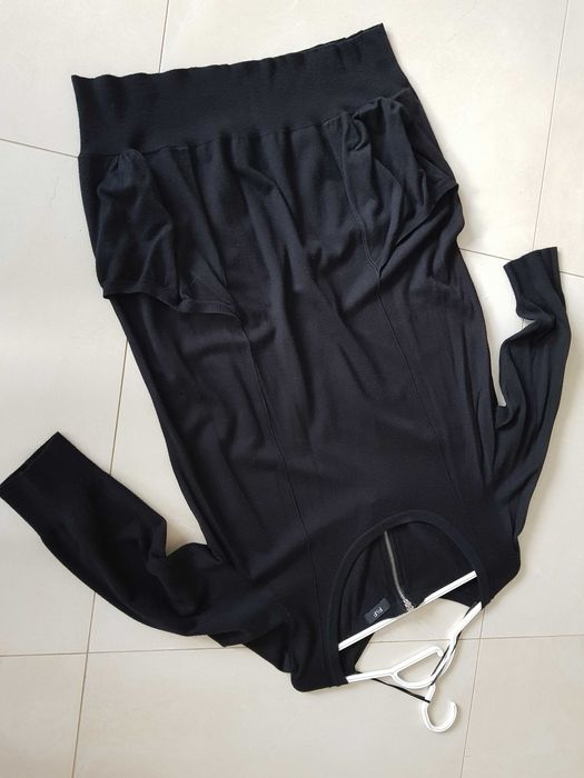 Czarna nietypowa sukienka tunika F&F - r. 42 44 46 – st. bardzo dobry