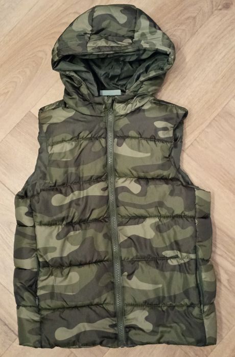 Kamizelka ocieplana moro 140 chłopięca katana przejściowa bezrękawnik