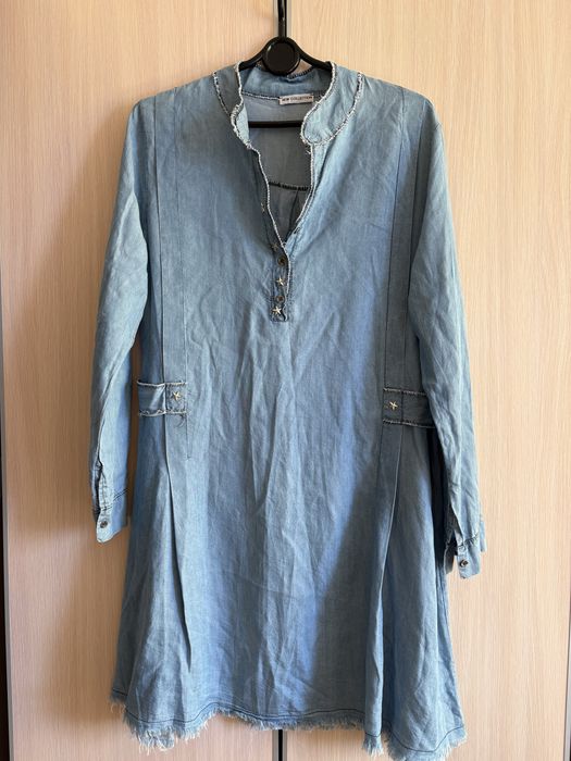 Sukienka ala lekki jeans 44