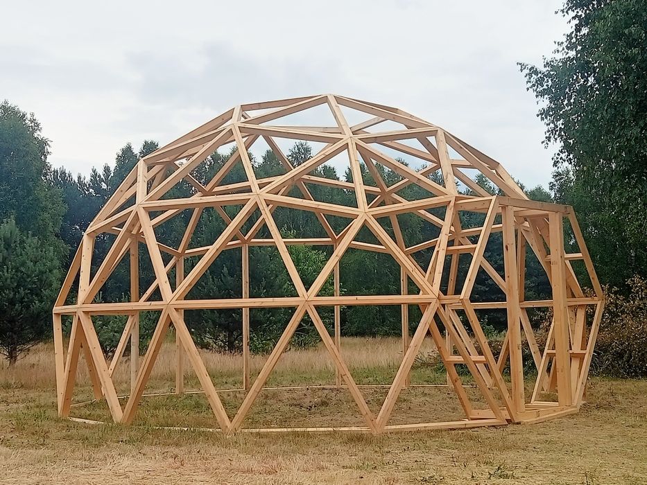 Kopuła geodezyjna, dom kopułowy 35m2.