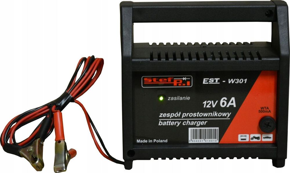 PROSTOWNIK POLSKI ŁADOWARKA DO AKUMULATORA 12V 6A