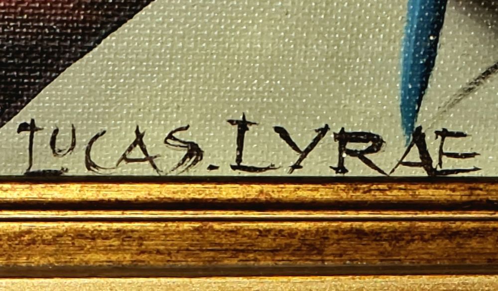 Obraz  olejny.  "Uczta / Biesiada"