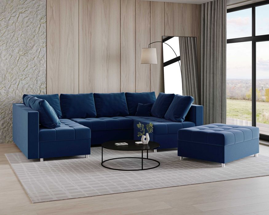 Duży narożnik funkcja spania PRINCE sofa od producenta SZYBKA DOSTAWA!