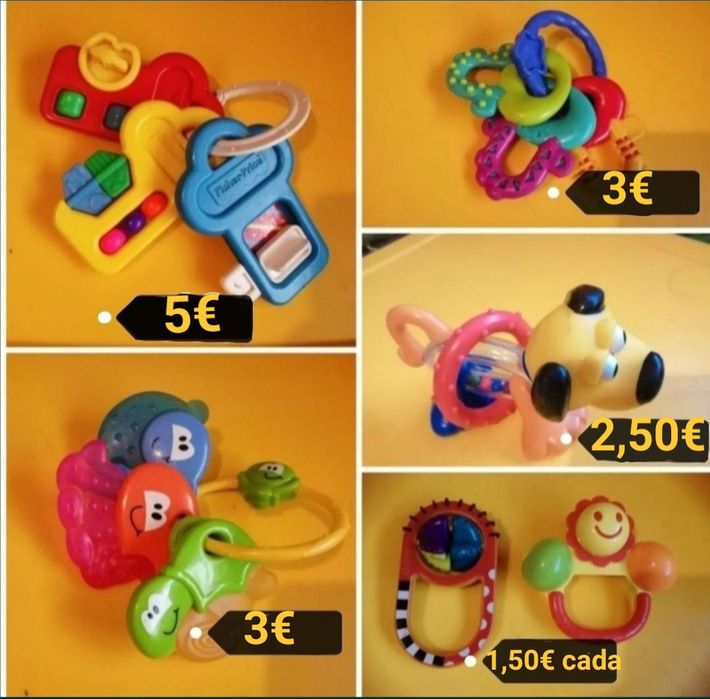 Brinquedos para bebé, bom estado