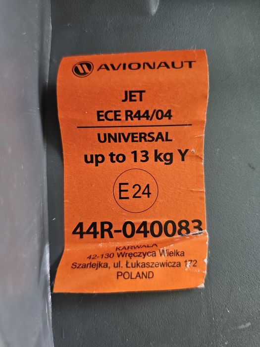 Автокрісло Avionaut Jet ECE R44