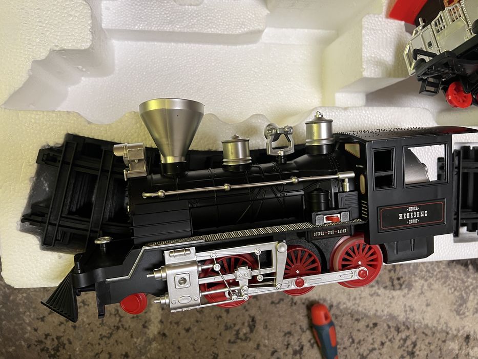 Велика іграшкова залізниця поїзд 420см