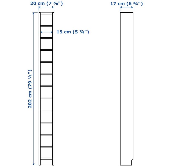 Estante branca GNEDBY Ikea