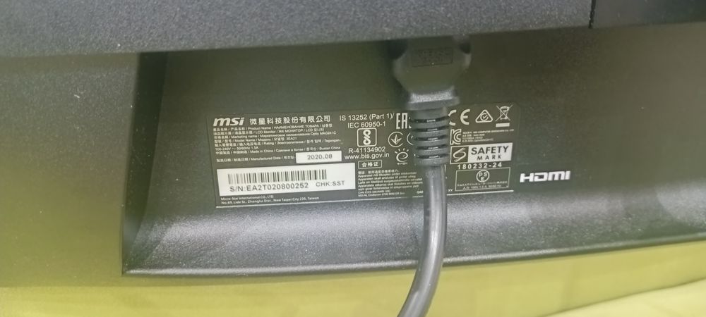 Monitor gamingowy MSI optix mag241c jak nowy