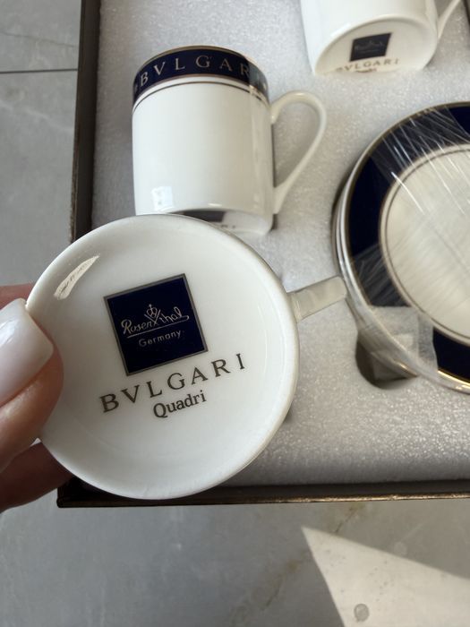 Кавовий набір Bvlgari Dior кофейные чашки кавовий сервіз