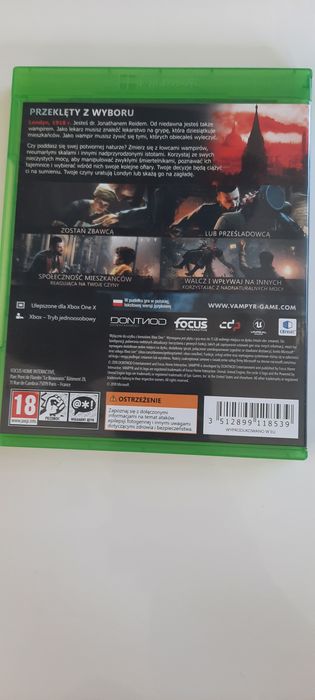 Vampyr xbox one wersja PL