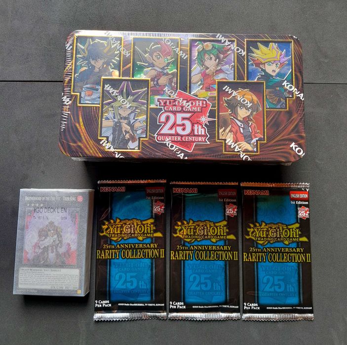 Yu-Gi-Oh- Tin + Deck + 3 Boosters