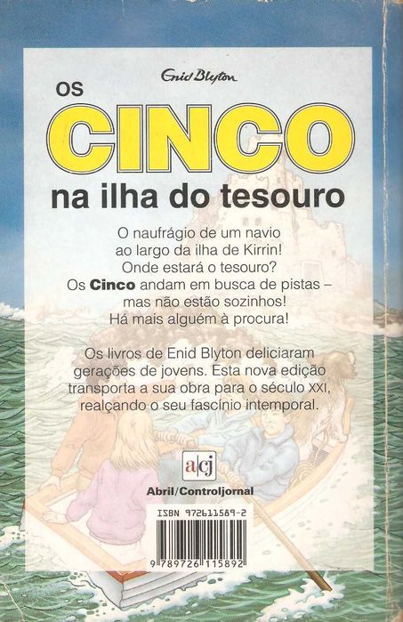 Os cinco na ilha do tesouro Enid Blyton n 1 mistério e aventura da acj