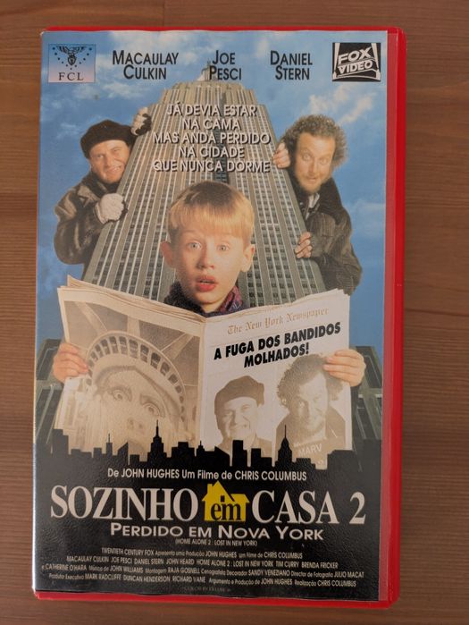 VHS " Sozinho em Casa 2 - Perdido em Nova York " 1992 (Opt. Estado)