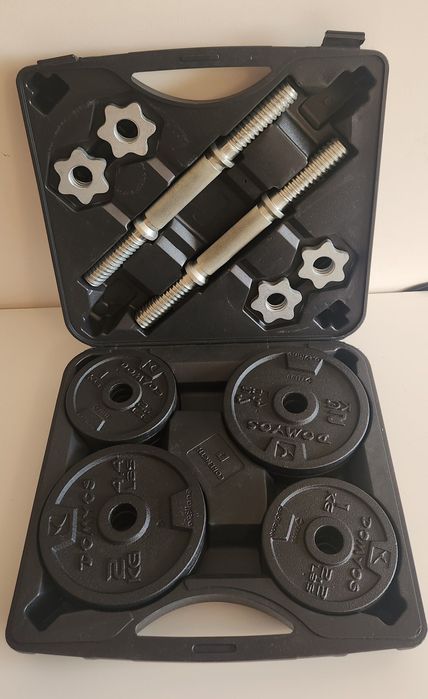 Kit Halteres com Discos Domyos 20 kg