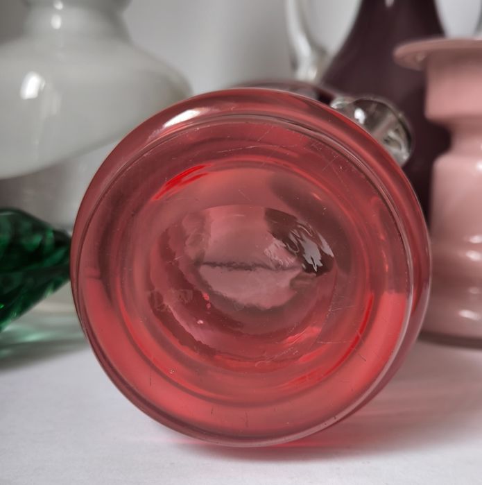 Wazon Tarnowiec piękne stare kolorowe szkło