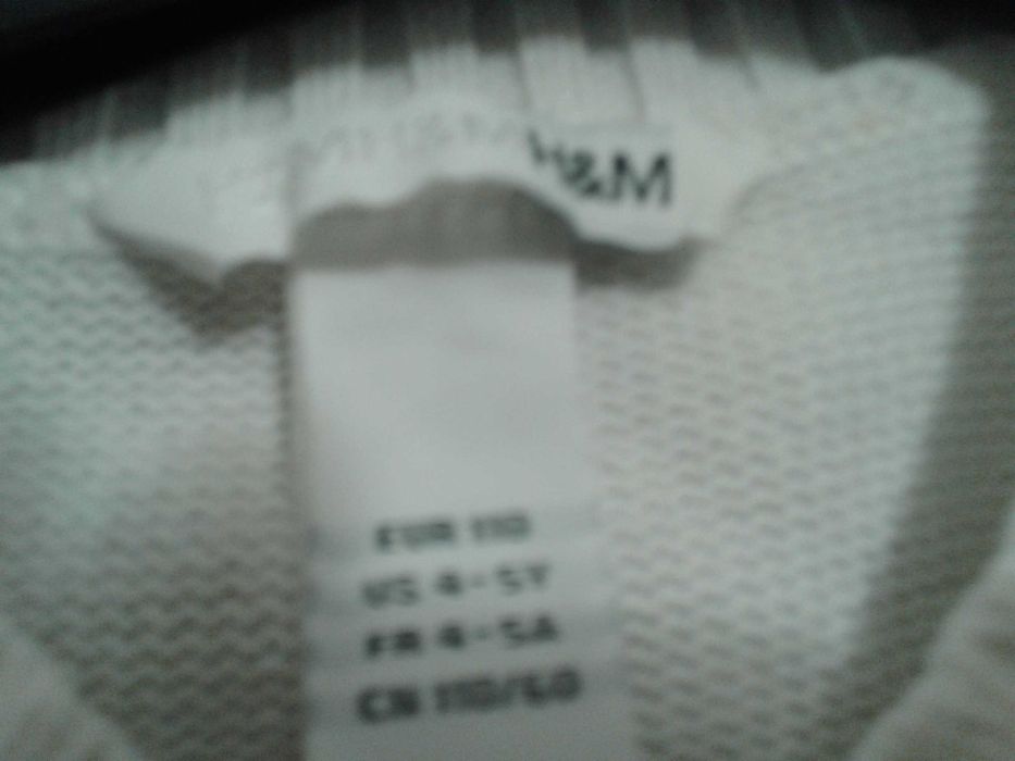 Piękny sweterek dziewczęcy H&M 110