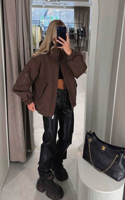 Шкіряні штани жіночі весняні/Штаны женские экокожа весна мод 434