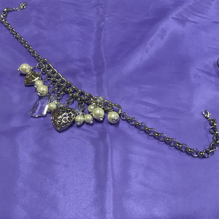 Colar metal biju,peça vintage 58 cm