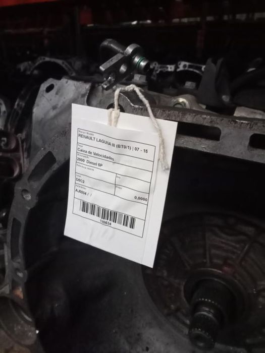 CAIXA VELOCIDADES RENAULT LAGUNA III 2.0 DCI / AJ0004