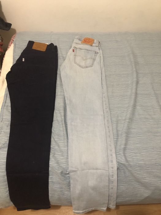 Dois pares de calcas levis