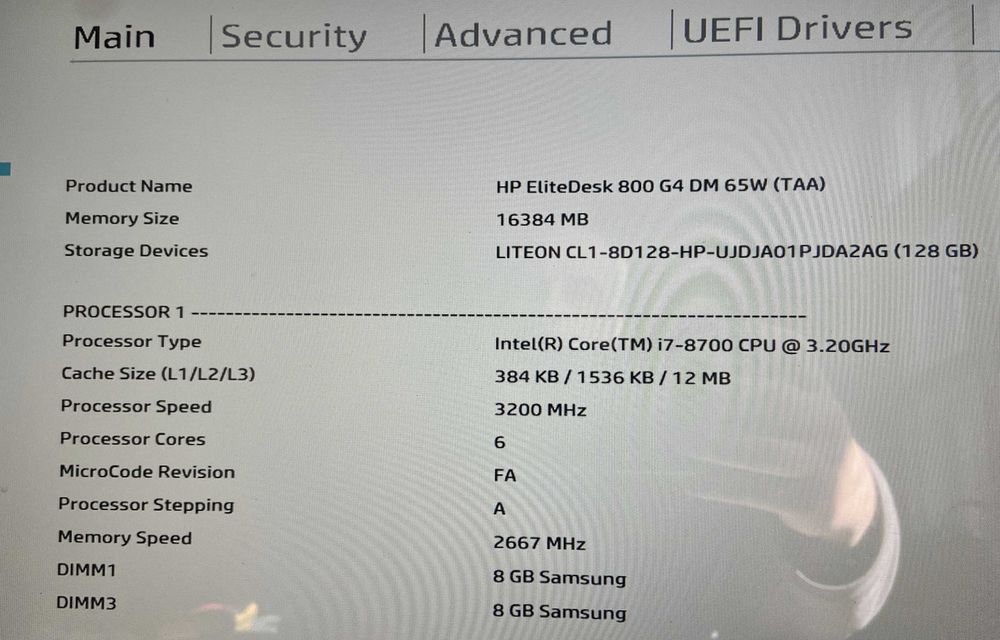 HP EliteDesk 800 G4 DM 65W — i7-8700 16GB M.2 NVMe WiFi+BT HDMI — Гарантія ФОП