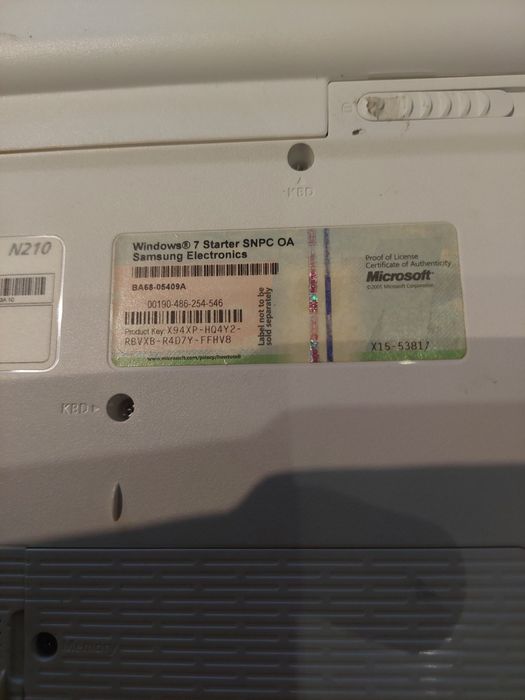 Notebook Samsung N210